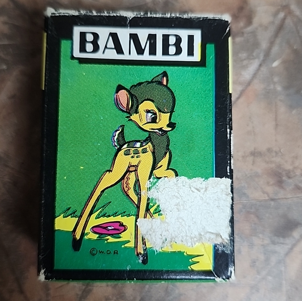 Vintage Bambi Card Game Vol 4 Disney • Russel Mfg 1946